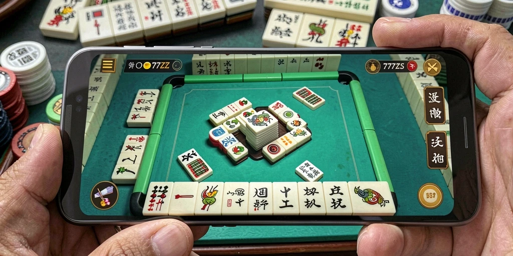 Tangkapan layar gameplay <strong>777ZX</strong> yang menampilkan strategi Mahjong.