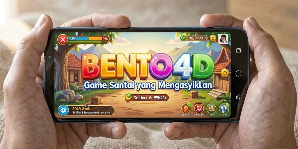 Screenshot BENTO4D menunjukkan gameplay menarik dan ceria.