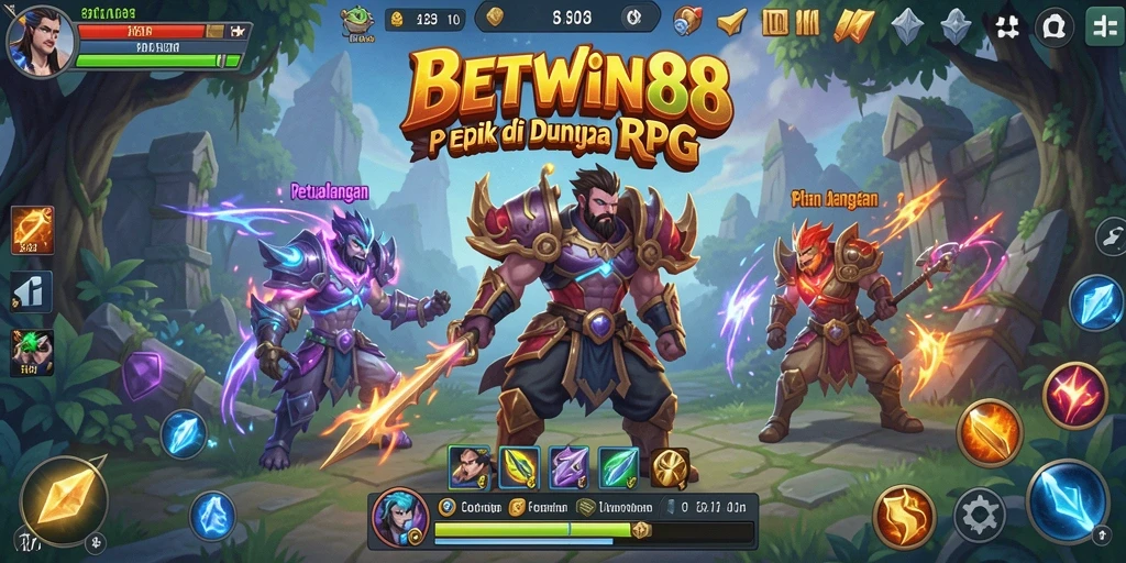 Tampilan gameplay BETWIN88 dengan dunia RPG yang memukau.