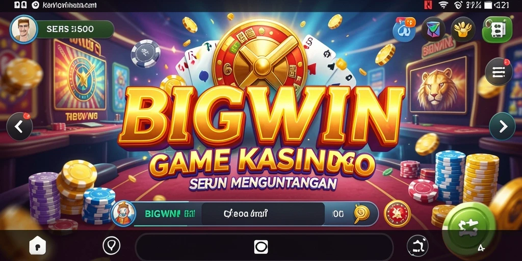 Screenshot permainan Kasino menampilkan pengalaman bermain yang mendebarkan.