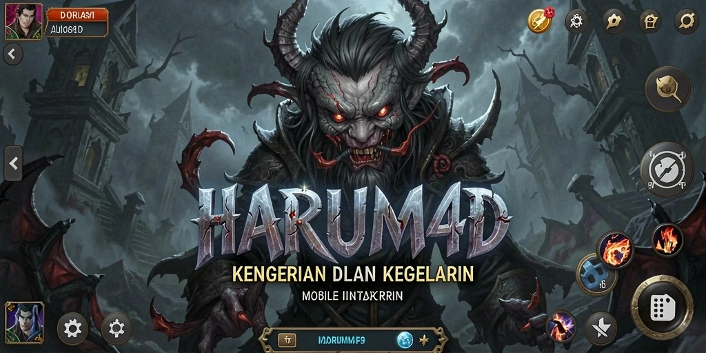 Pengalaman gameplay menegangkan di dunia horor yang gelap.