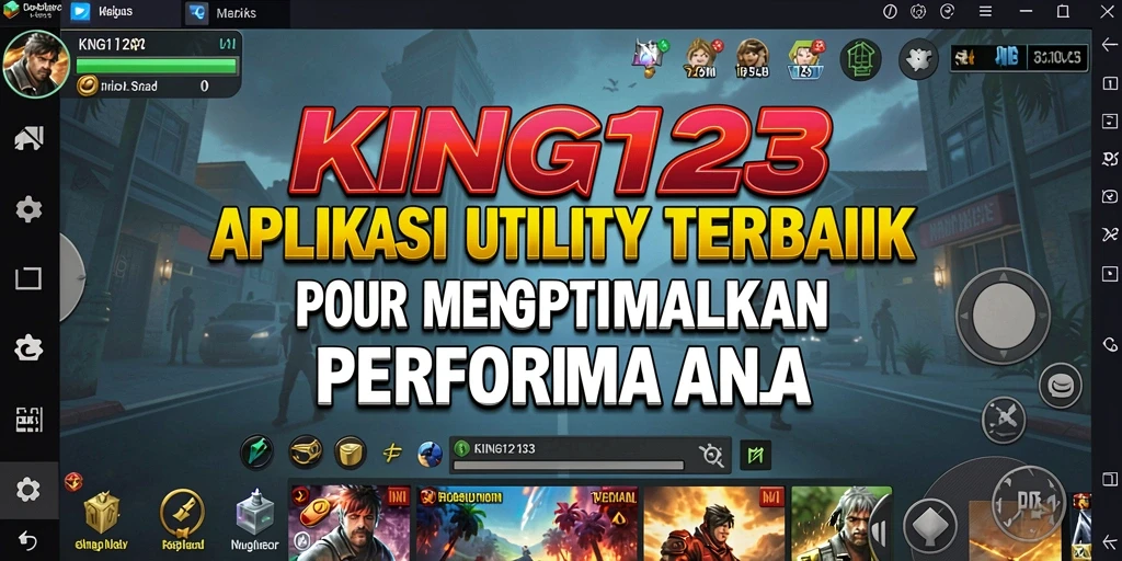 Tampilan antarmuka pengguna <strong>KING123</strong> yang sederhana dan fungsional.