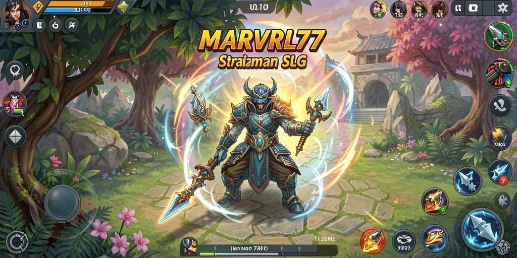 Tangkapan layar yang menunjukkan aksi pertempuran strategis di MARVRL77.
