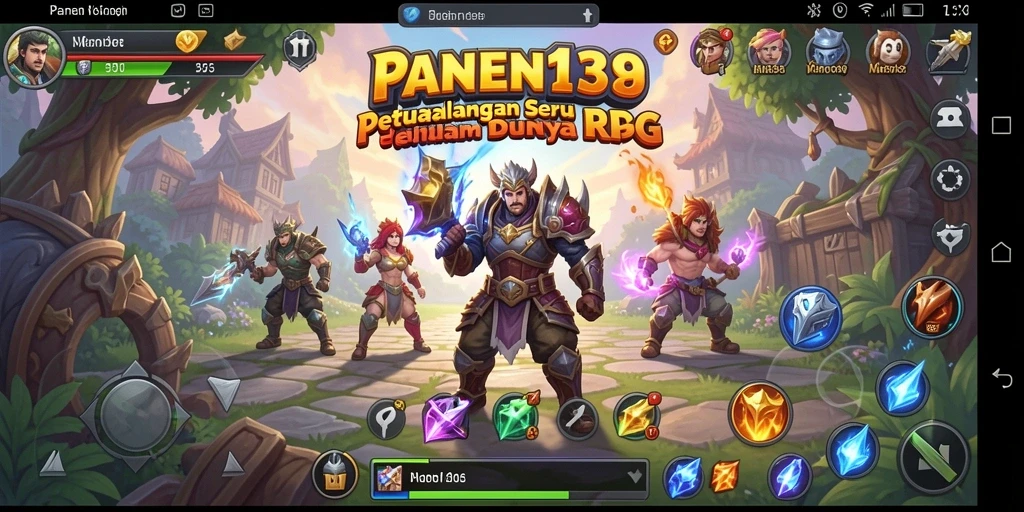Tampilan menarik dari gameplay RPG PANEN138 yang seru.