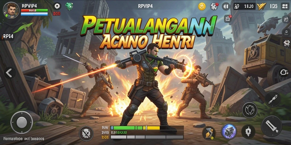 Tampilan aksi mendebarkan dalam RPVIP4 yang penuh adrenalin.