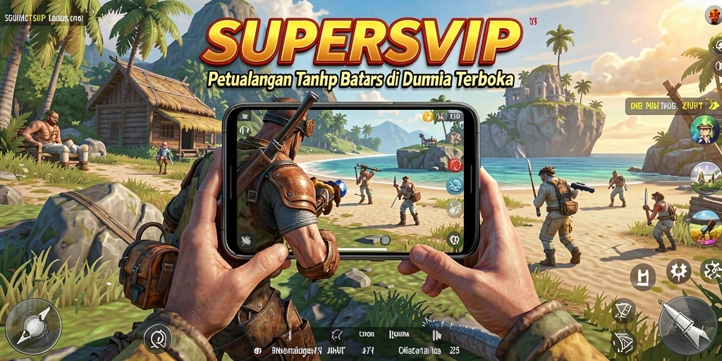Menampilkan aksi seru dalam gameplay dunia terbuka SUPERSVIP.