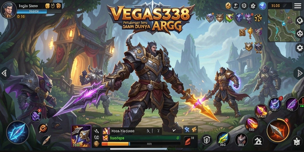 Tampilan aksi intens dalam gameplay ARPG VEGAS338.
