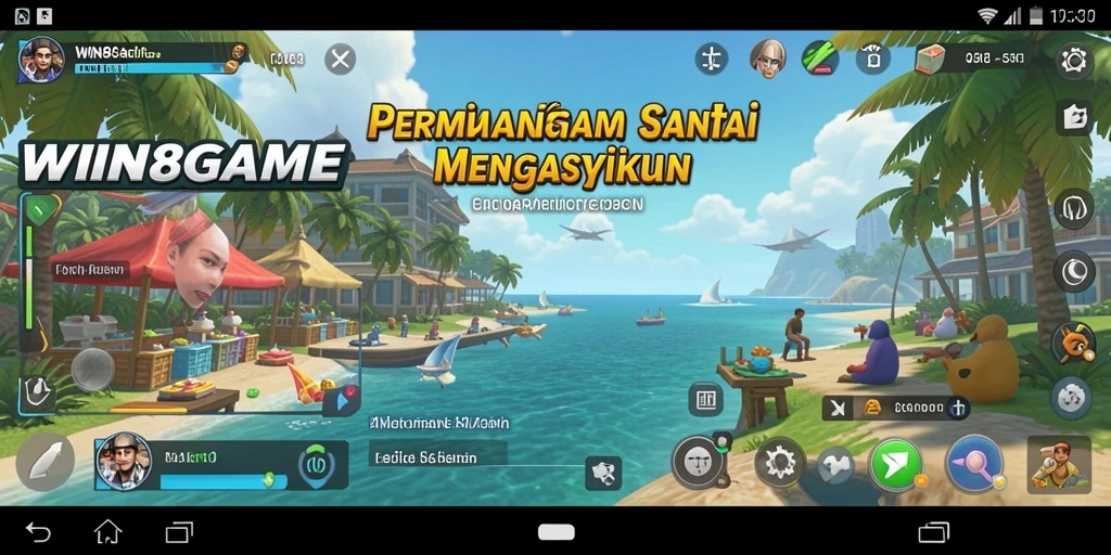 Tangkapan layar menunjukkan gameplay santai dari WIN8GAME.
