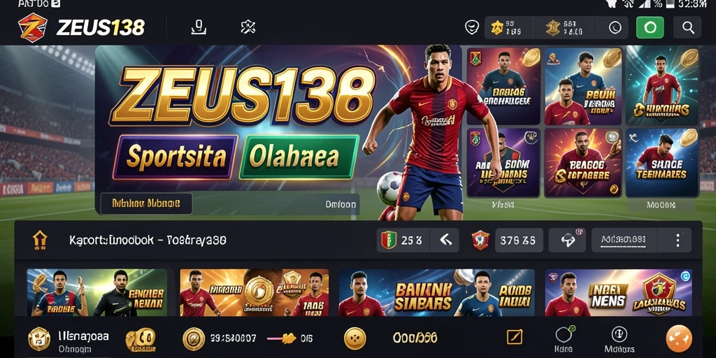 Tampilan gameplay ZEUS138 yang dinamis dan interaktif dalam taruhan olahraga.